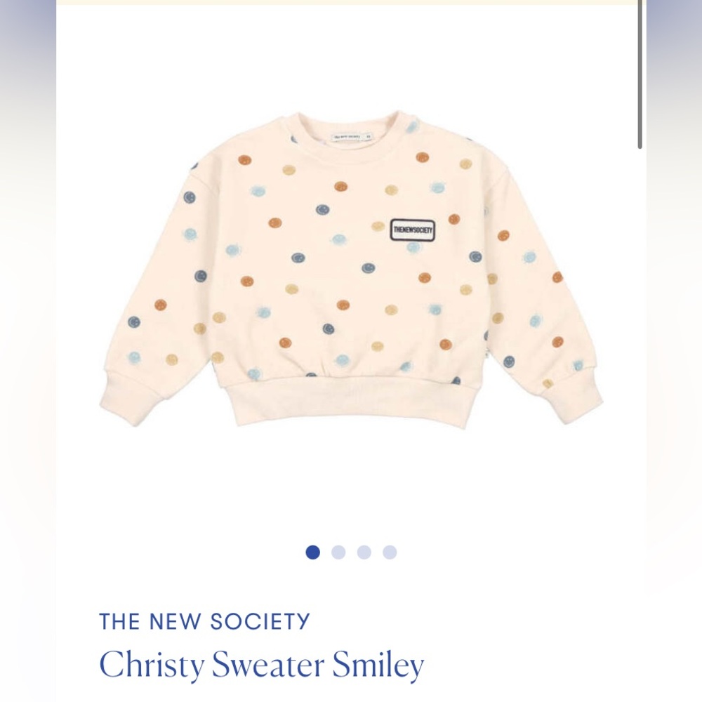 THE NEW SOCIETY Christy Sweater Smiley unisex - Picture 5 of 6